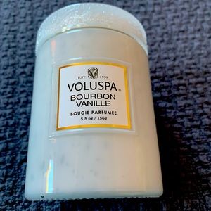 Voluspa Bourbon Vanille Small Glass Jar Candle 5.5 oz